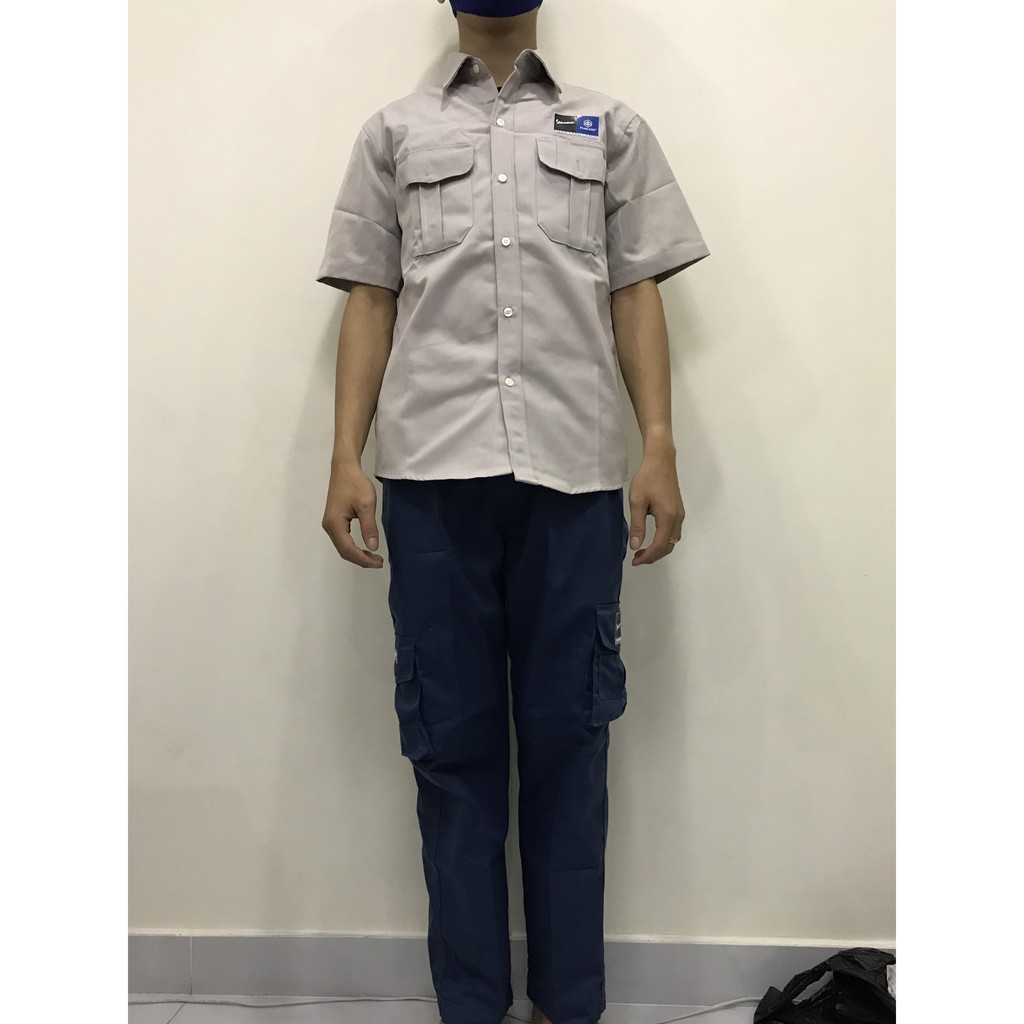 Đồng phục sữa xe piaggio xám