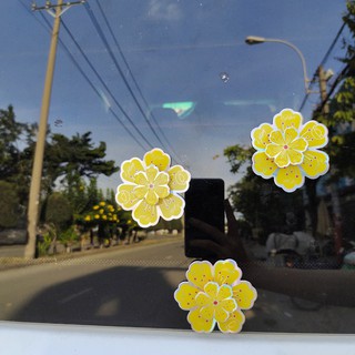 Hoa đào mai 3D trang trí tết (loại dán)