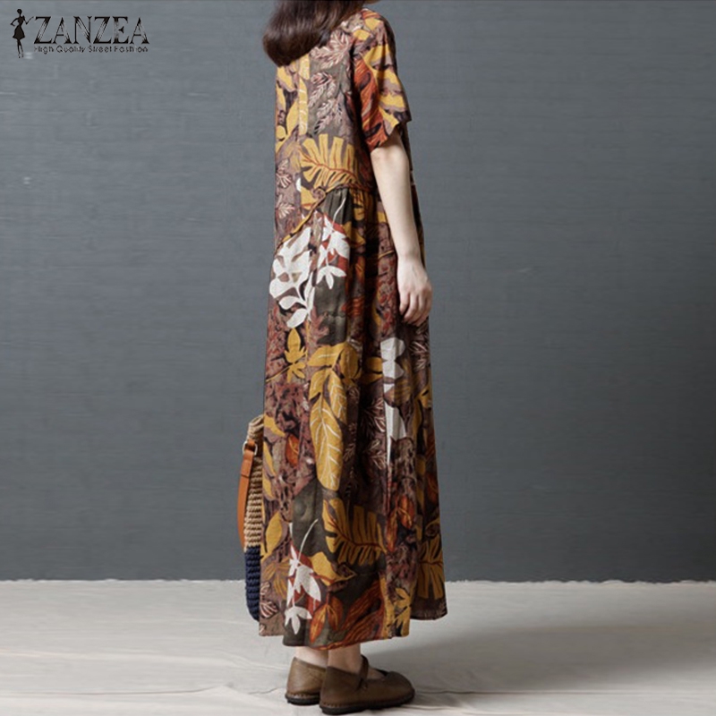 ZANZEA Váy maxi không tay phong cách Boho | BigBuy360 - bigbuy360.vn