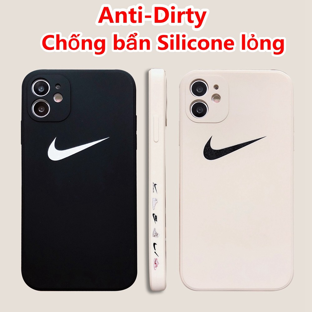 Anti-dirty Case iphone 12 11 pro Max Liquid Silicone Ốp điện thoại hình cho iPhone 11 Pro X XS Max iPhone 7 8 Plus SE 2020