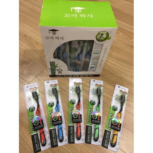1 chiếc Bàn Chải Đánh Răng Than Tre Hoạt Tính BOSSI Siêu Mềm Giảm Ê Buốt Nhập Khẩu Hàn Quốc -Rẻ nhất