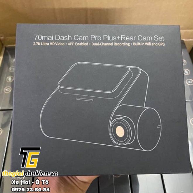 Camera hành trình Xiaomi 70mai A500s Dash Cam 2K7 – 2 mắt trước sau