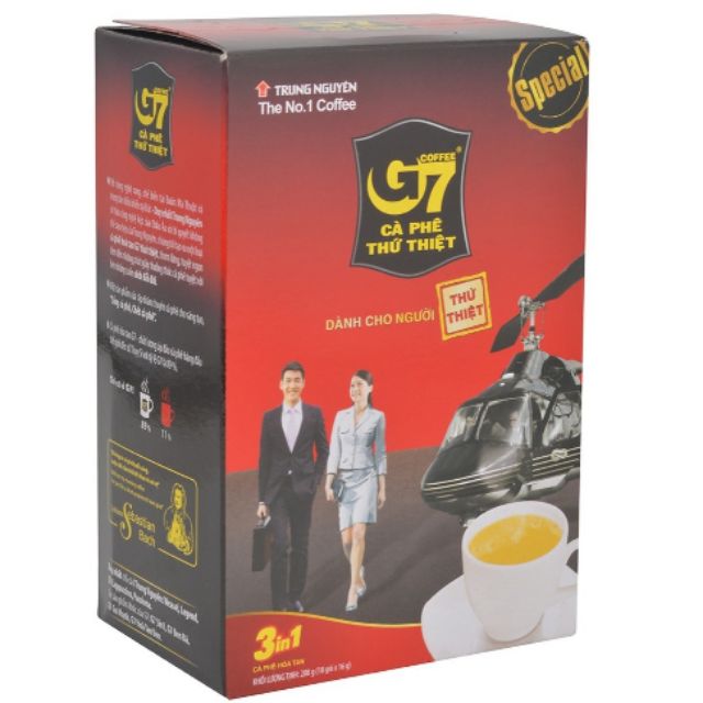 siêu mới cà phê Hòa tan G7 3in1Hộp 18 gói x 16g