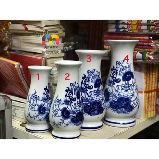 Lọ hoa gốm sứ đồ thờ - vàng mã kim thu