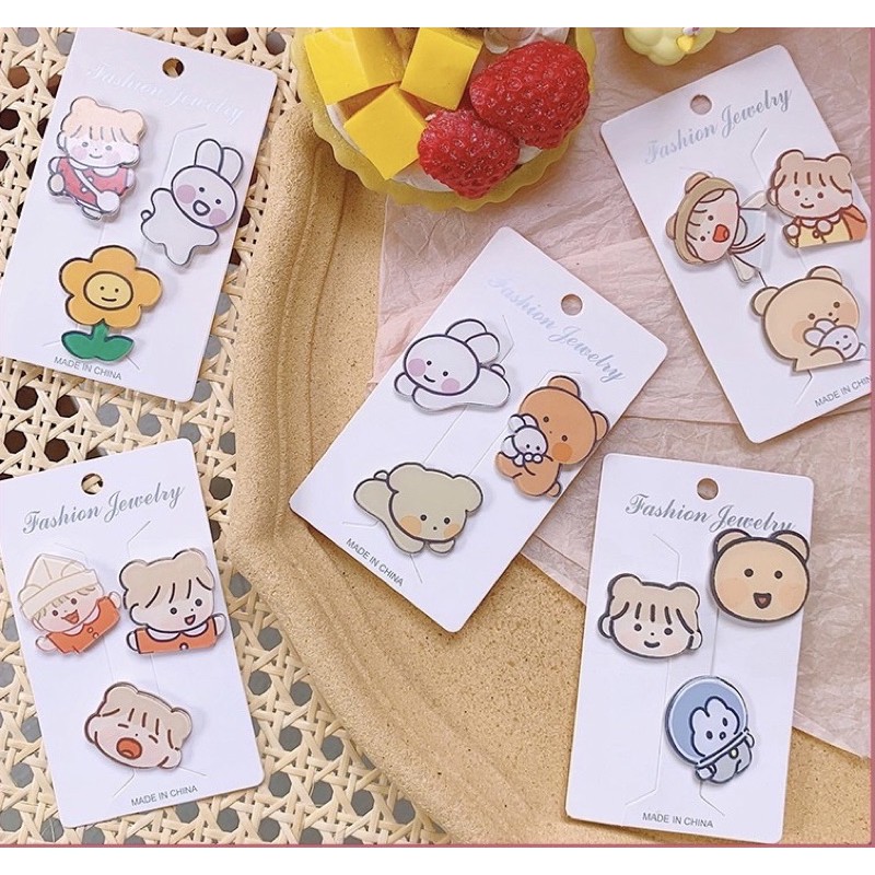 Combo 3 Pin Cài Balo Đủ Màu Tự Chọn
