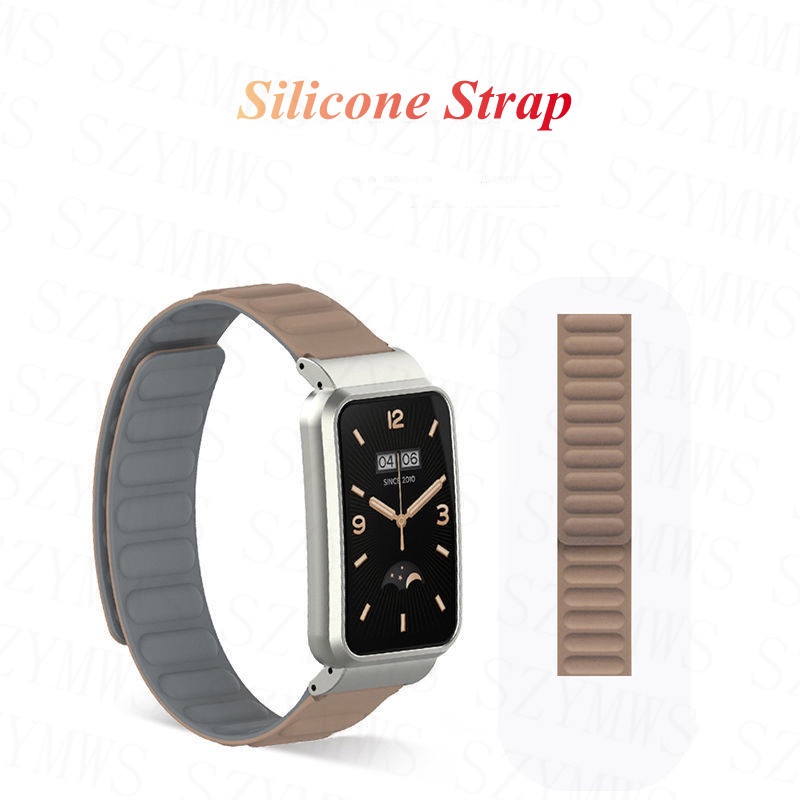 Dây Đeo Thay Thế Chất Liệu Silicon Màu Trơn Cho Xiaomi Mi Band 7 Pro Mi Band 7 Pro