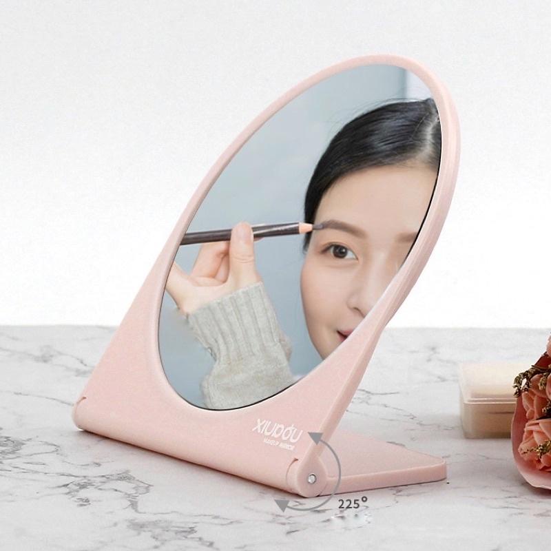 Gương Trang Điểm Xiupou Để Bàn/Treo Tường Makeup Mirror Đơn Giản, Gọn Nhẹ VC
