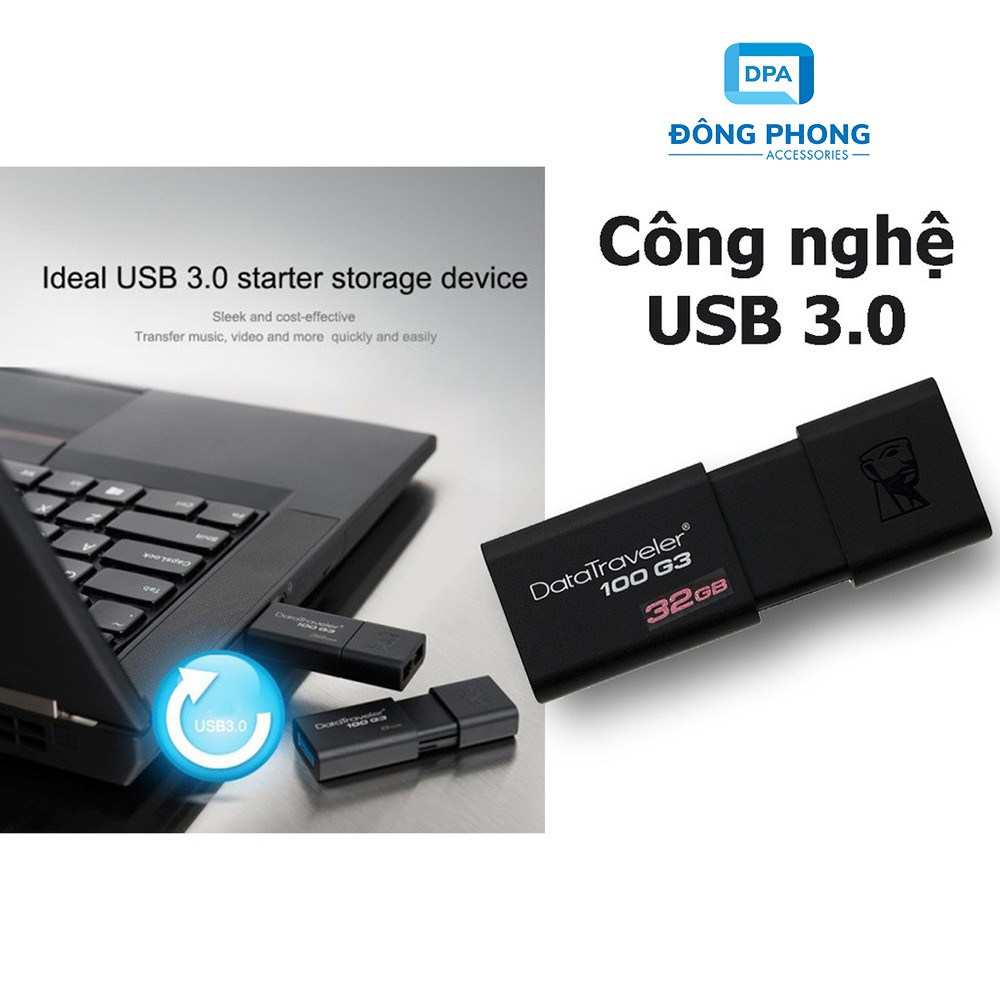 USB Kingston 32GB Chính Hãng Tốc Độ 3.0