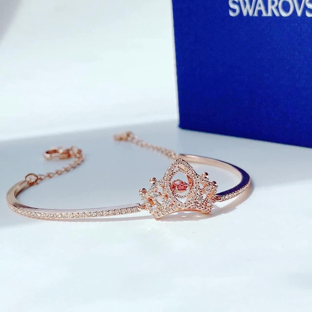 Set 3 món Swarovski Bee A Queen Vòng cổ + lắc tay + bông tai