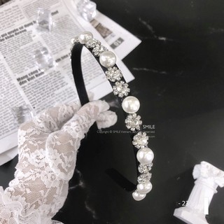 Smile - bờm hoa đá xen ngọc cao cấp - p2332