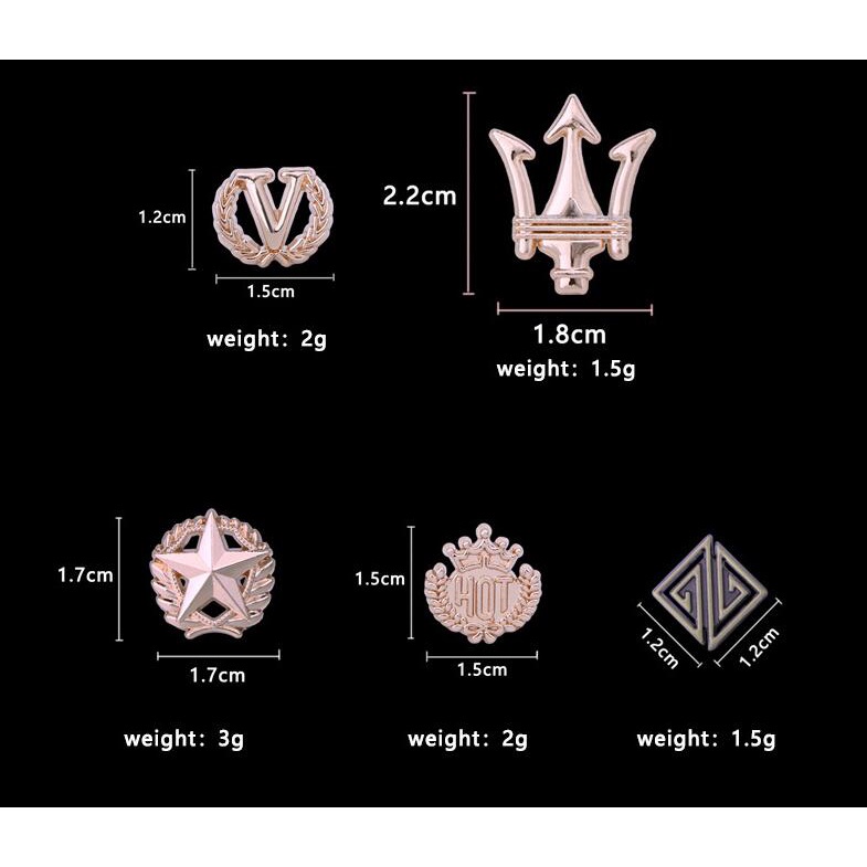 EFAN Cài Áo Hình Chữ V Đính Ngôi Sao Năm Cánh Thời Trang Hàn Quốc