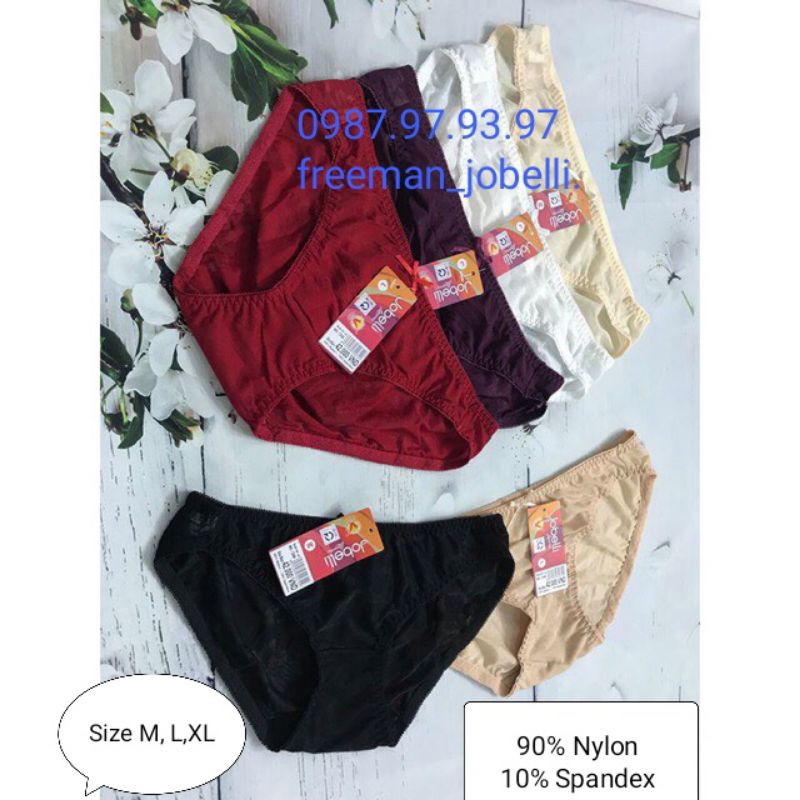 ,quần sịp nữ lưới lụa mịn màng dập hoa