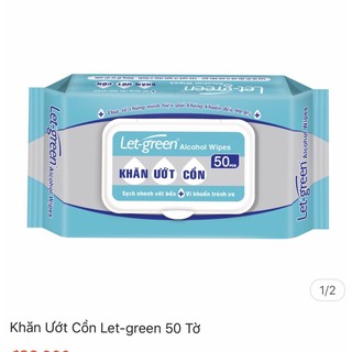 Khăn ướt cồn Let-Green 50 miếng