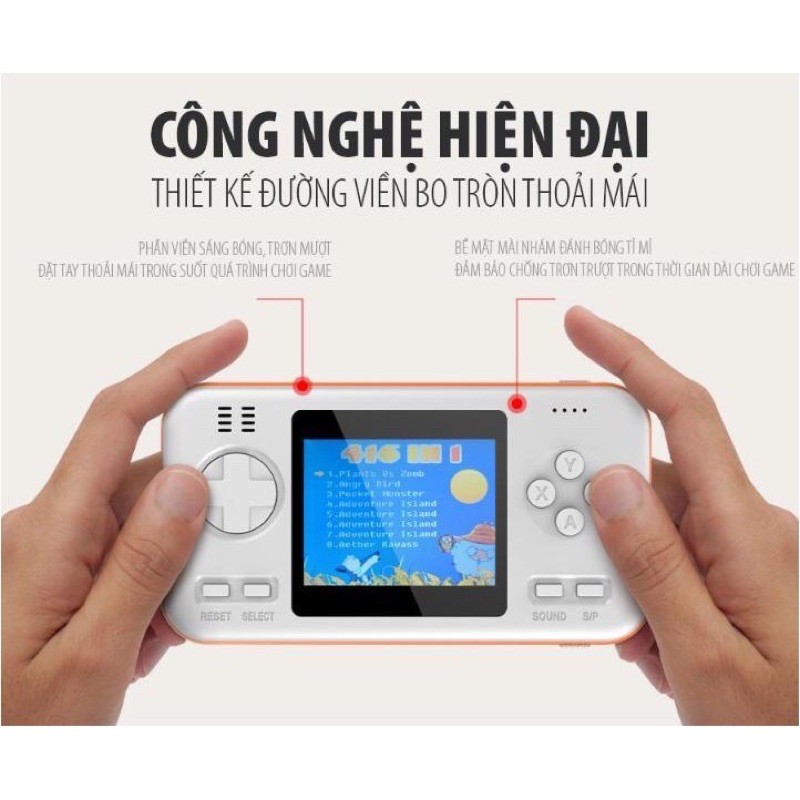 Máy 416 game kiêm Sạc dự phòng 8000mAh - Máy chơi game cầm tay 416 game - Sạc dự phòng bản New