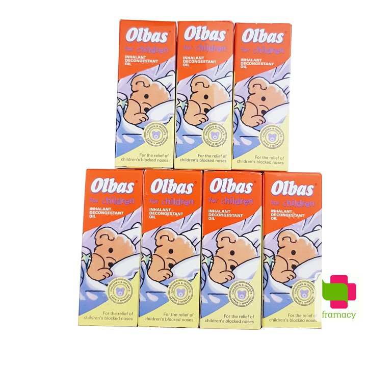 Tinh dầu Olbas For Children, Anh (12ml) & Babix Inhalat N Đức (10ml) giảm nghẹt mũi cho bé từ 1 tháng tuổi trở lên