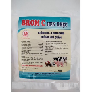 Long đờm brom c hen khẹc cho gà gói 100g