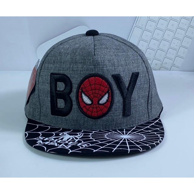 Mũ hiphop cho bé trai  3 - 8 tuổi nhện thêu boy siêu dễ thương (Cap-Nón(Most))