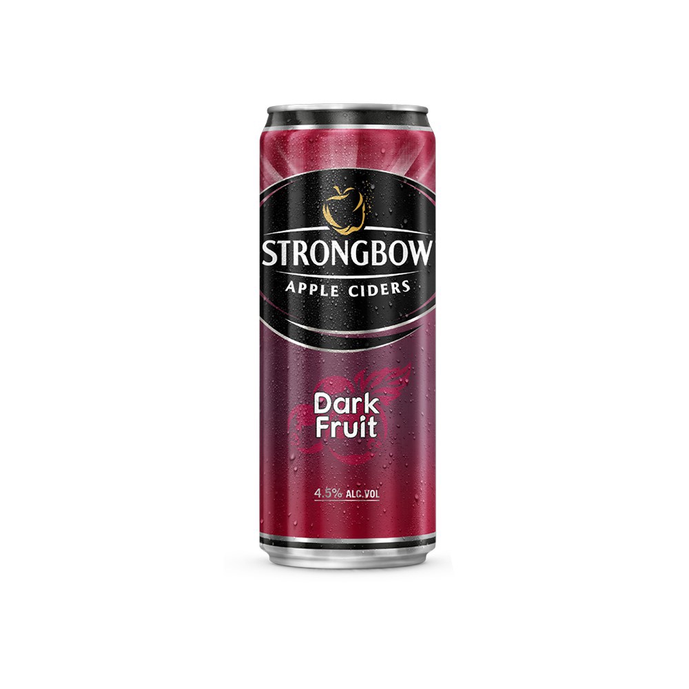 Nước táo lên men Strongbow vị DÂU ĐEN 1 lon x 330ml