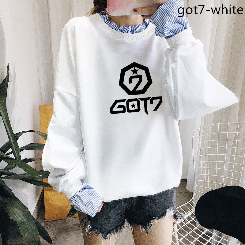 Mới Áo Hoodie Kpop Bts Exo Blackpink K-pop Twice Got7 Monsta X Seventeen