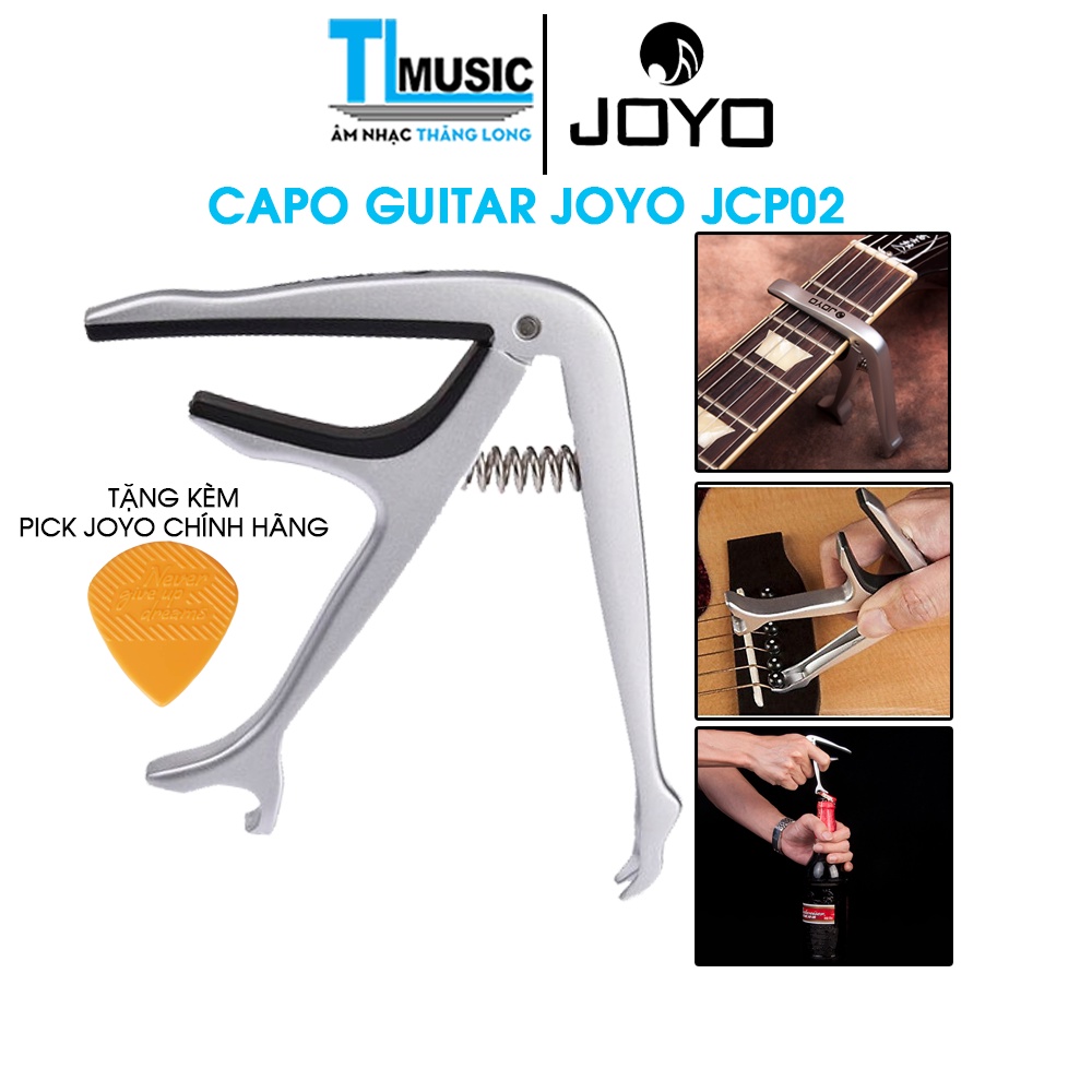 [Chính hãng] JOYO JCP02 - Capo cao cấp dùng cho đàn ukulele , guitar acoustic, classic và electric (Tặng kèm pick)