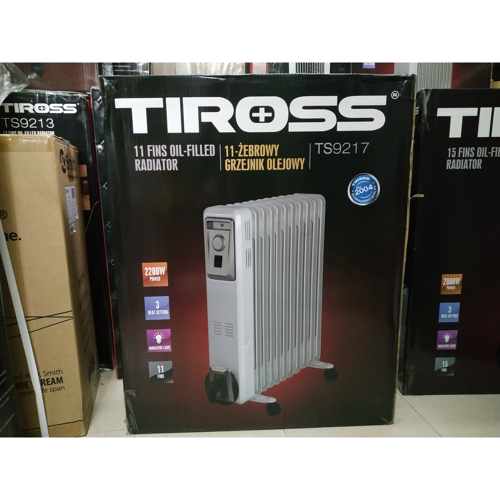 Máy sưởi dầu Tiross 11 thanh TS9217 (công suất 2200W) - Hàng chính hãng