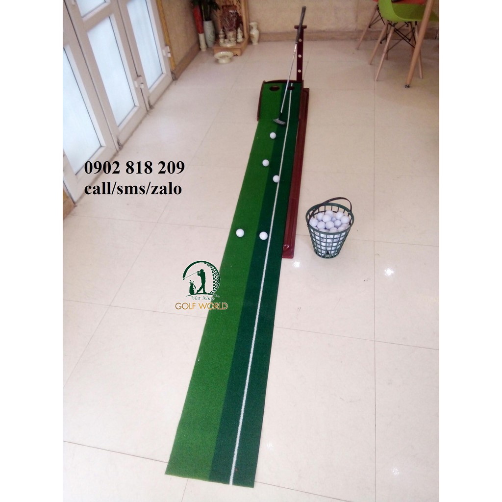 Thảm tập golf putting green gỗ