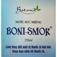 Boni smok nước xúc miệng cai thuốc lá Canada