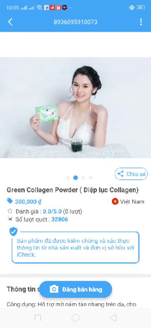 GREEN COLLAGEN DIỆP LỤC POWDER