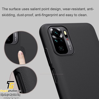 Xiaomi Redmi Xiaomi Redmi Note 10, Note 10s - Ốp nhựa cứng dạng sần Nillkin bảo vệ mặt lưng điện thoại