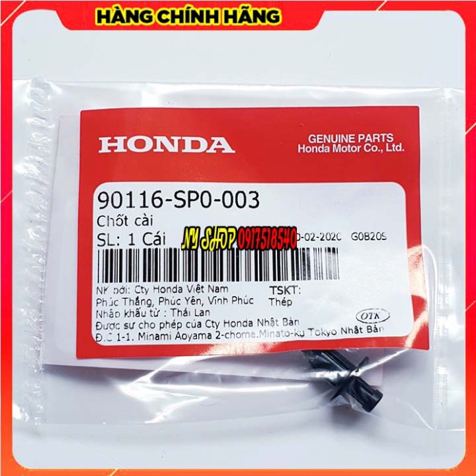 Combo Chốt Cài - Vít Nhựa Bấm 6mm Chính Hãng Honda Nhập Thái Ảnh thật Sp