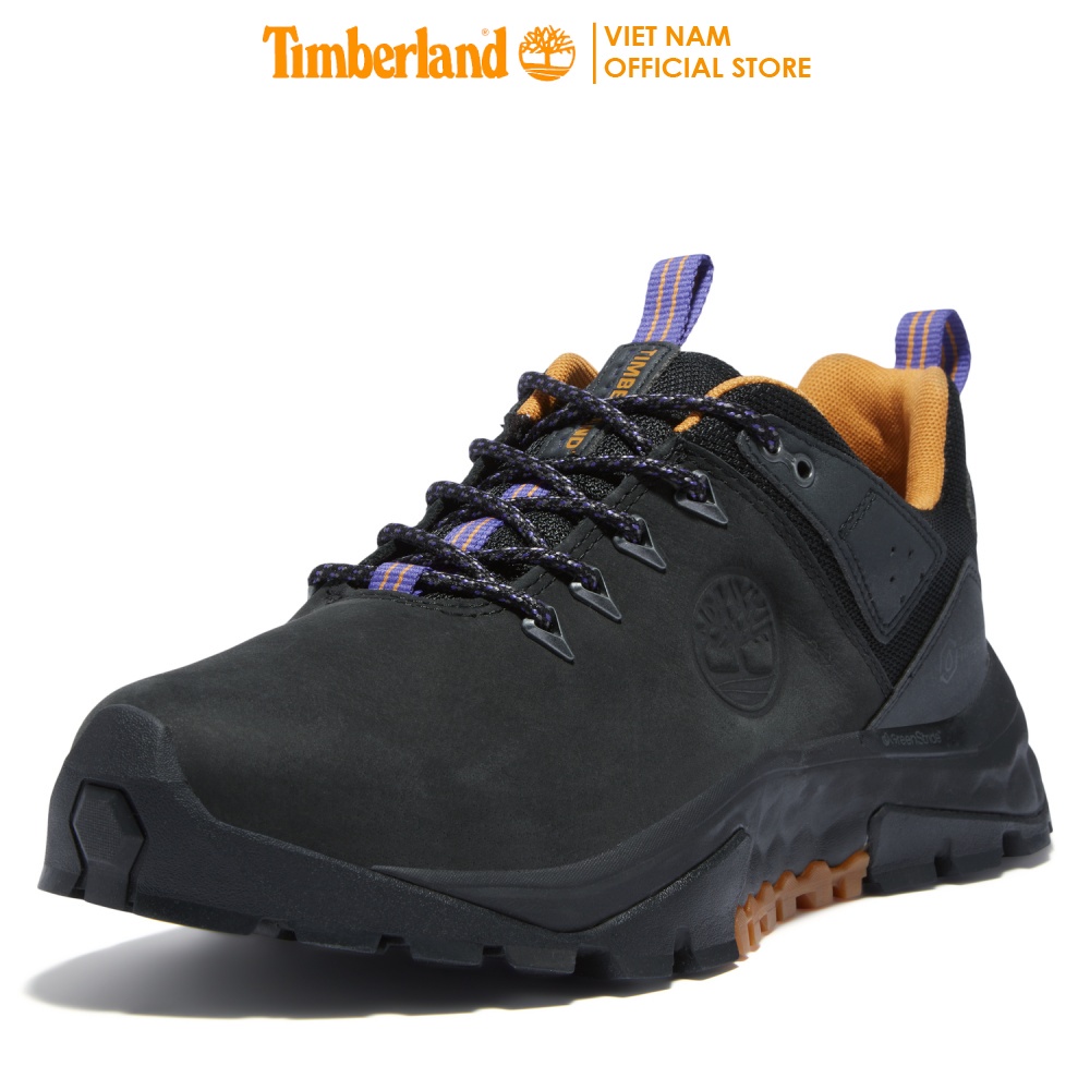 [SALE] Timberland Giày Thể Thao Nam Solar Ridge Waterproof and Fabric Hiker - Black Nubuck - TB0A2G1N