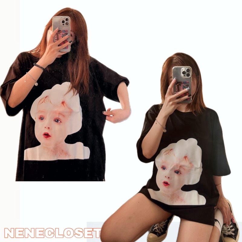 Áo ADLV Thun cotton cao cấp [COTTON] - Mẫu 3 bé dễ thương