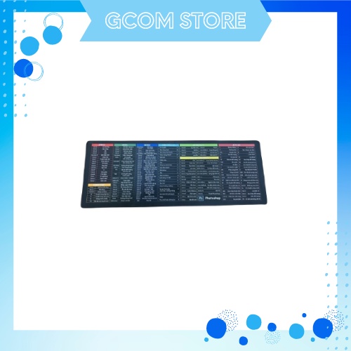 Lót chuột công thức, bàn di chuột in hình phím tắt 30x80 GCOM