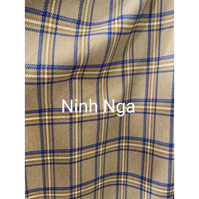 Vải dạ tex kẻ 2020