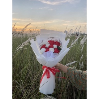 Bó hoa sáp mix hoa phăng cao cấp