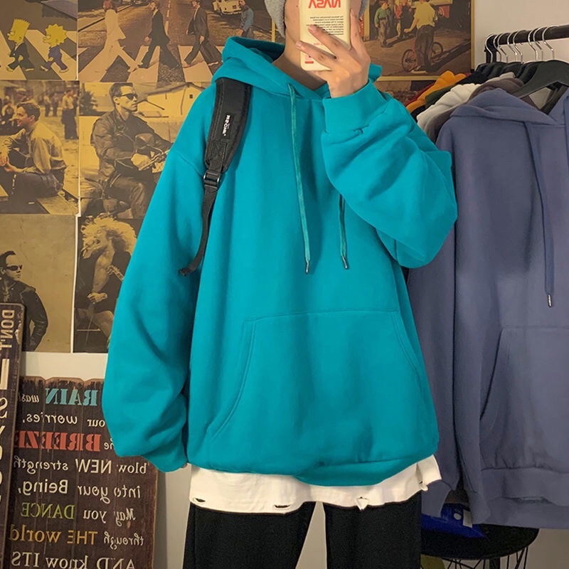 [ORDER] Áo Hoodies Nỉ Bông Trơn Ulzzang Unisex Mũ 2 Lớp Size Big | BigBuy360 - bigbuy360.vn