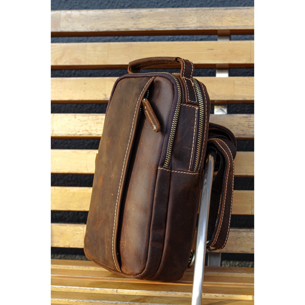 TÚI QUẢI CHÉO 1 QUAI DA THẬT ĐẲNG CẤP THỜI TRANG DB09