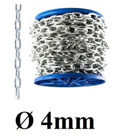 Dây xích sắt mạ kẽm Ø [ 4mm ]