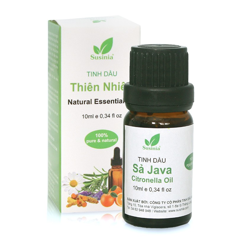 Tinh dầu sả Java Susinia 10ml 100% nguyên chất tự nhiên