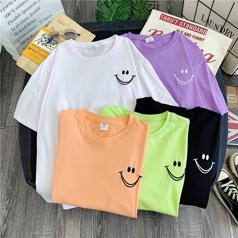 NRVP Áo thun dáng rộng tay ngắn cho nữ