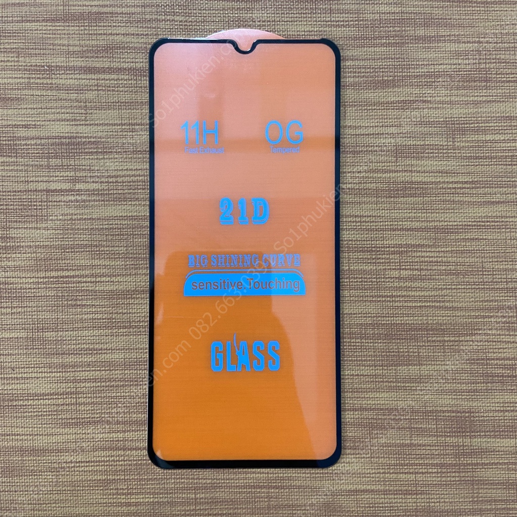 Kính cường lực Samsung A12 full màn hình, không chấm liti