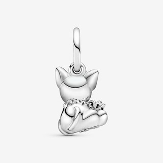 Pure Silver Dog Dangle Charm