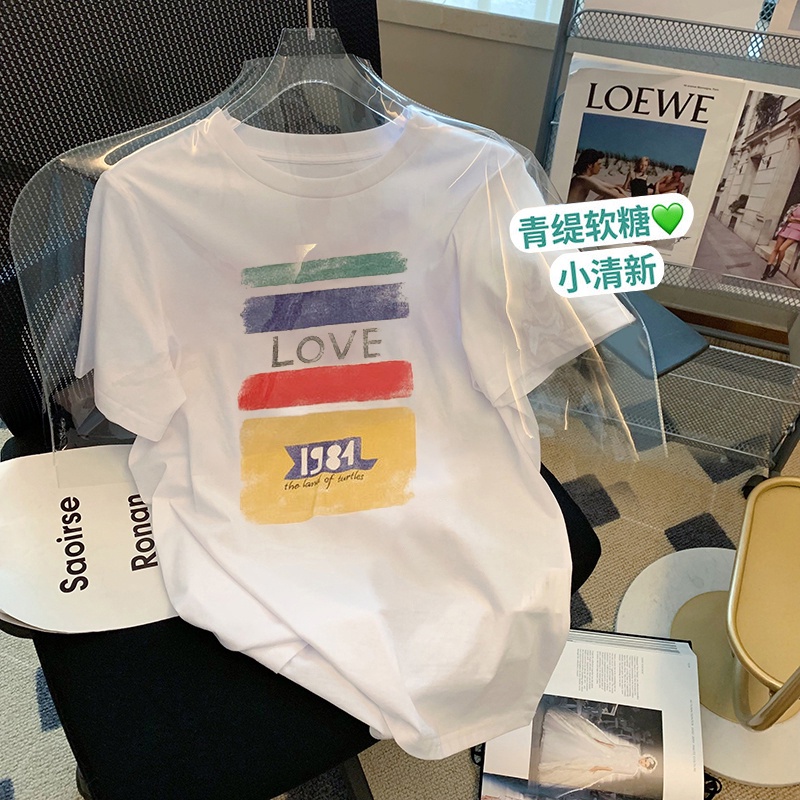 NRVP Áo Thun Tay Ngắn Cổ Tròn Thời Trang Mùa Hè Phong Cách Hàn Quốc 2022 Cho Nam Và Nữ