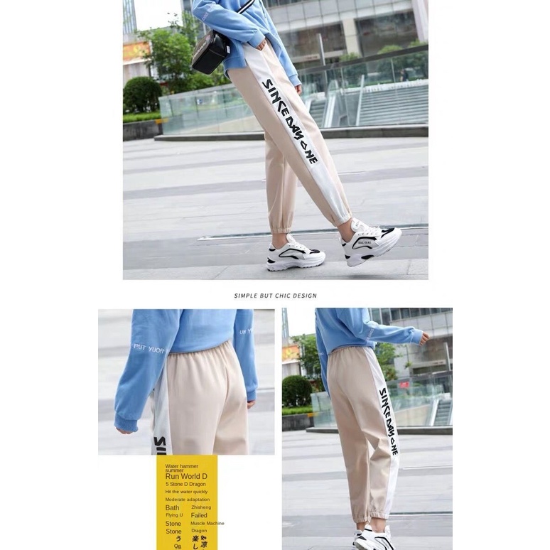 Spring and Summer Handsome Hip-Hop Pants Female Korean Students Loose Track Pants Slimming New Casual All-Matching Super Popular