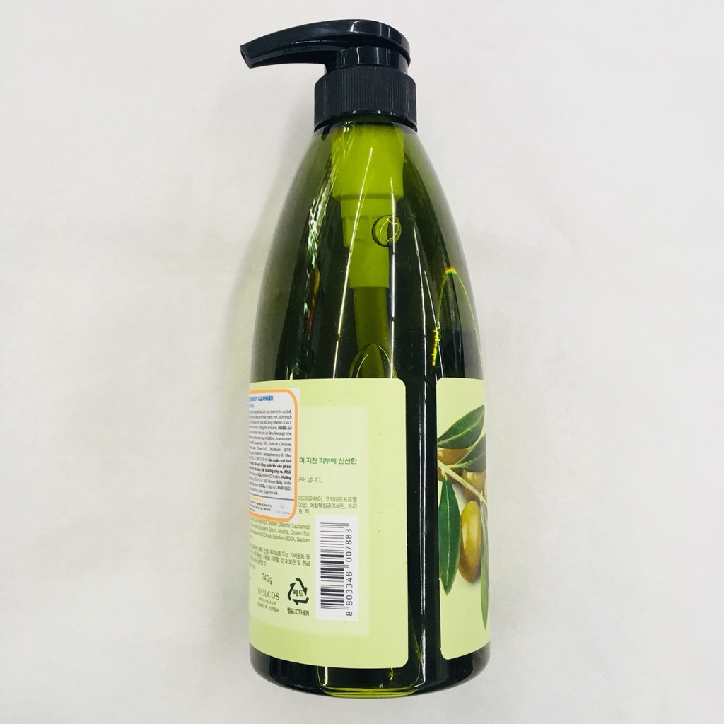 [Có tem] Sữa Tắm Welcos Olive Body Wash Hàn Quốc 740ml (Oliu)