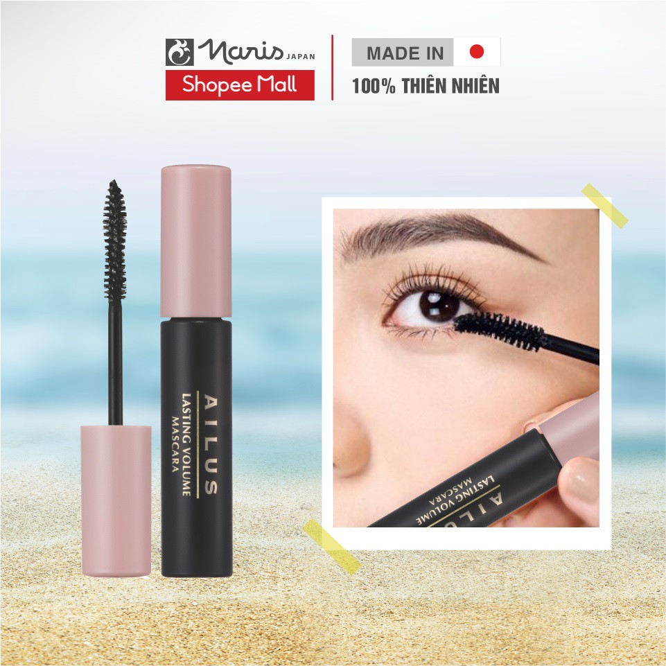 Chuốt mi tạo hiệu ứng dài và cong tự nhiên không gây cảm giác khó chịu Naris Ailus Long And Curl Mascara 10g