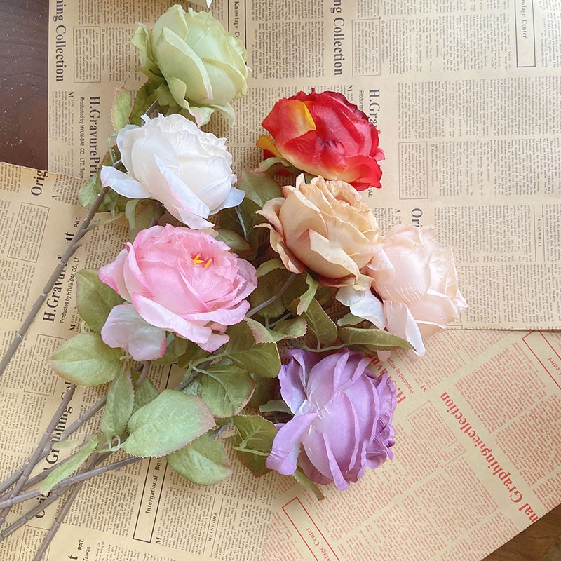 Bó Hoa Hồng Giả Dễ Thương Dùng Làm Đạo Cụ Chụp Ảnh / Đám Cưới / Valentine