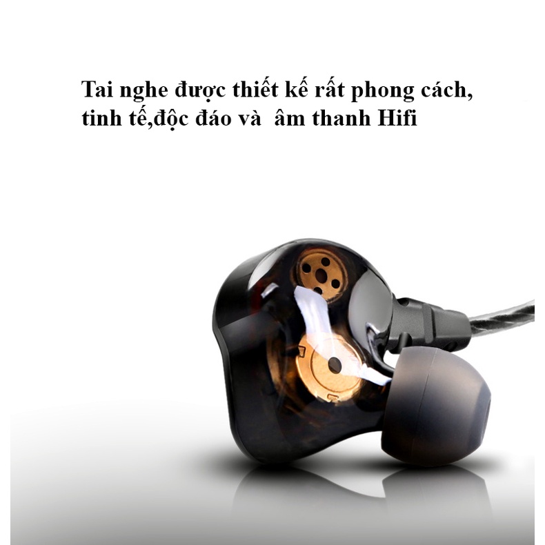 Tai nghe nhét tai F910 chơi game,nghe nhạc,âm thanh cực cuốn Hifi 9D cách âm chống ồn cực tốt chống nước