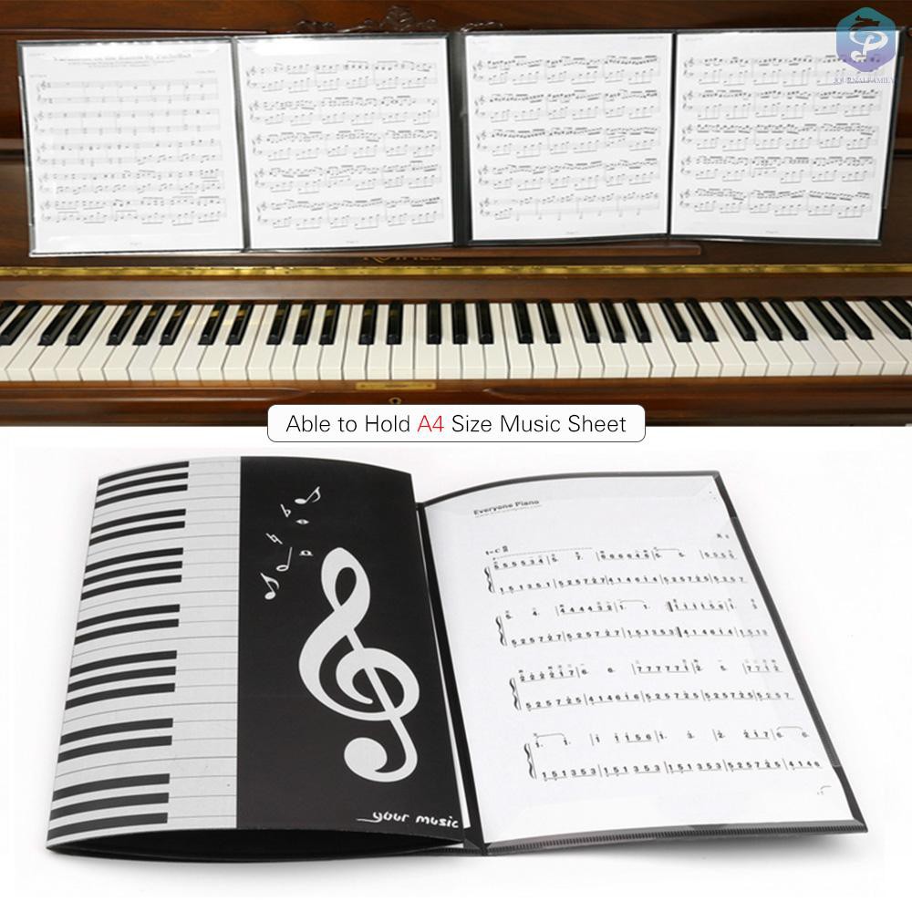 Sổ viết nhạc khổ giấy A4 dùng khi biểu diễn đàn piano