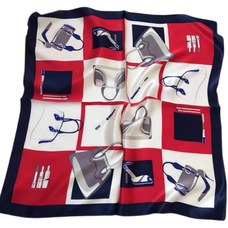 Khăn turban lụa vuông cao cấp choàng cổ size 70x70cm thanh lịch đa năng dùng làm áo yếm nhiều mẫu